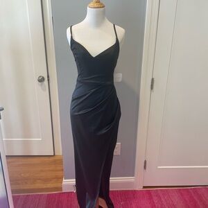 Altrar’d State Black Satin Dress